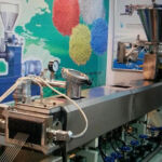 Plastic extruder pelletizing line for engineering plastics compounding