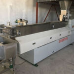 Water cooling strand pelletizing line